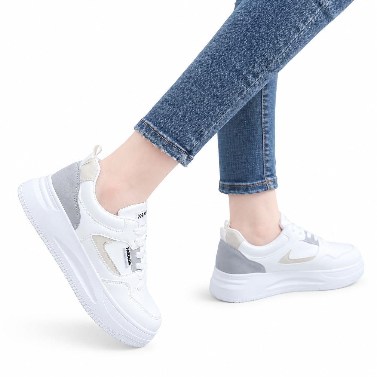 Women's Breathable Trendy Shoes 1001-GRY